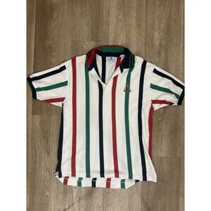 Vtg The English Sports Shop Bermuda Rugby Polo Shirt Embroidered Crest Size M